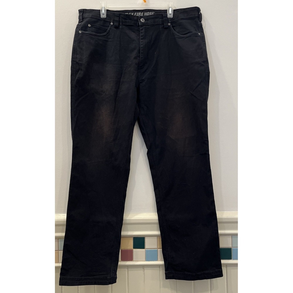 Duluth Trading‎ Co. Men's 40X32 Relaxed Fit Black Straight Leg Workwear Jeans